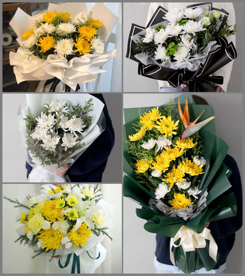 山东临沂兰陵县贾庄乡白事花束代送